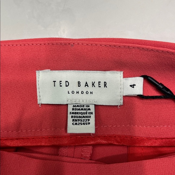 NWT Ted Baker London Women's Sayakat Wide-Leg Crepe Trousers - Picture 5 of 7